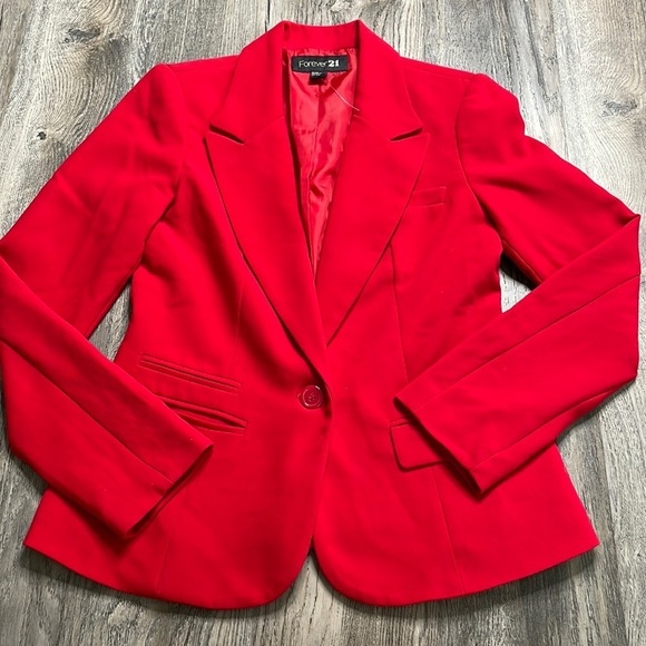 Forever 21 Jackets & Blazers - Forever 21 Women’s Red Blazer Suit Jacket, size Medium